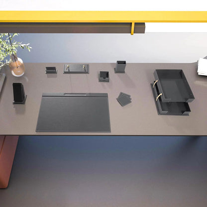 Desk Organizers - Desk Accessories - Leather Desk Organizer - Bonded Leather Set - Office Desk Accessories - Home Office Accessories - Desk Supplies - Leather Desk Set - Office Accessories