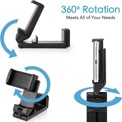 Airplane Phone Rotatable Seat Selfie Stand Portable Desk Train Holding Adjustable Holder Support Flight Foldable Stand Travel